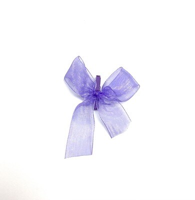 Organza Bows Orchid 12ct