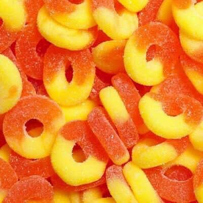 Albanese Gummy Peach Rings 4.5lb