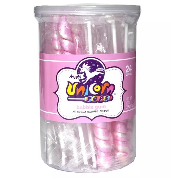 Mini Unicorn Pop Pink Bubblegum 24ct