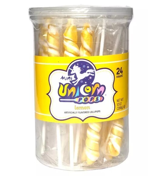 Mini Unicorn Pop Yellow Lemon 24ct