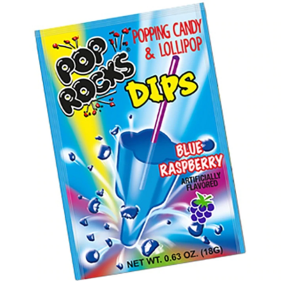Pop Rocks Dips Blue Raspberry 1ct