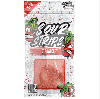 Sour Strips Strawberry 3.7oz