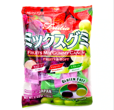 Kasugai Fruit Mix Gummy 3.59oz
