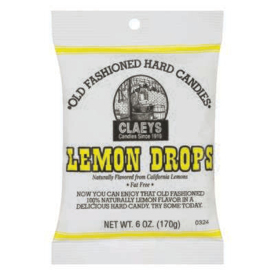 Claeys Sanded Drops Lemon 6oz