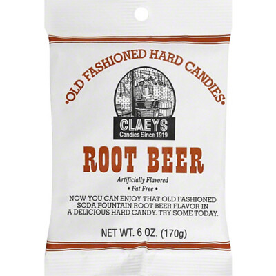 Claeys Sanded Drops Root Beer 6oz