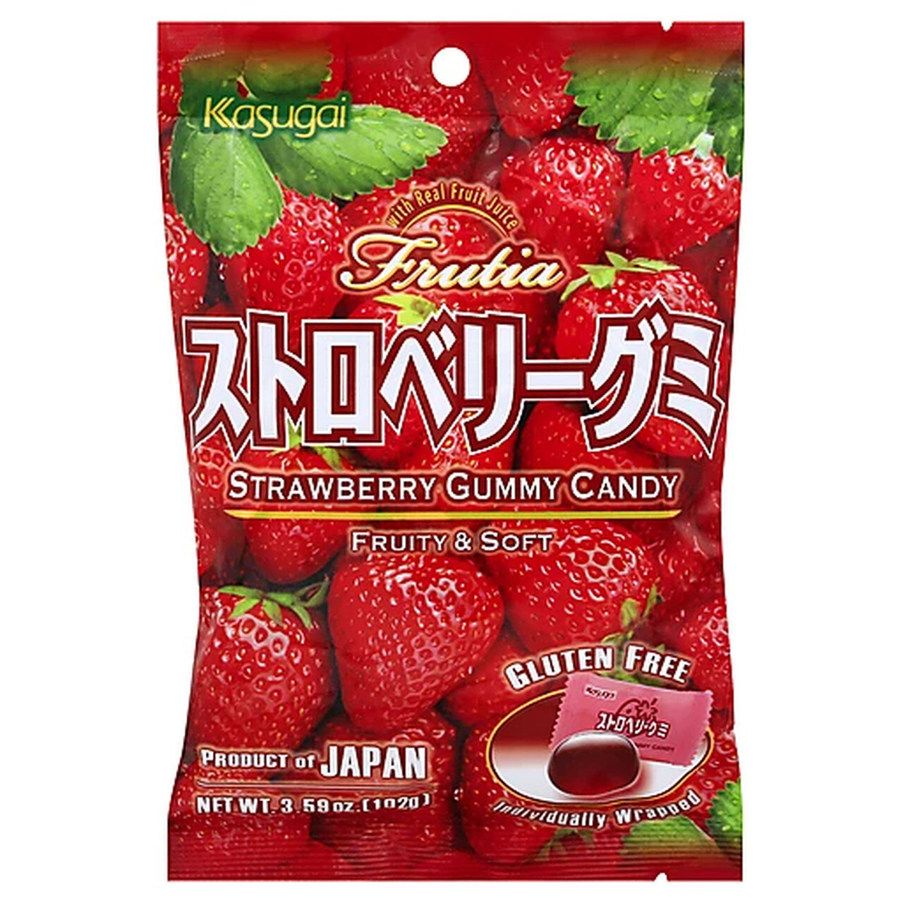 Kasugai Strawberry Gummy 3.77oz