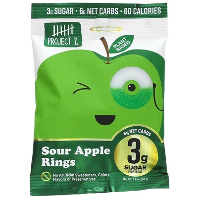 Project 7 Sour Apple Rings 1.8oz