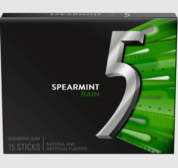 5 Gum Spearmint 15pc