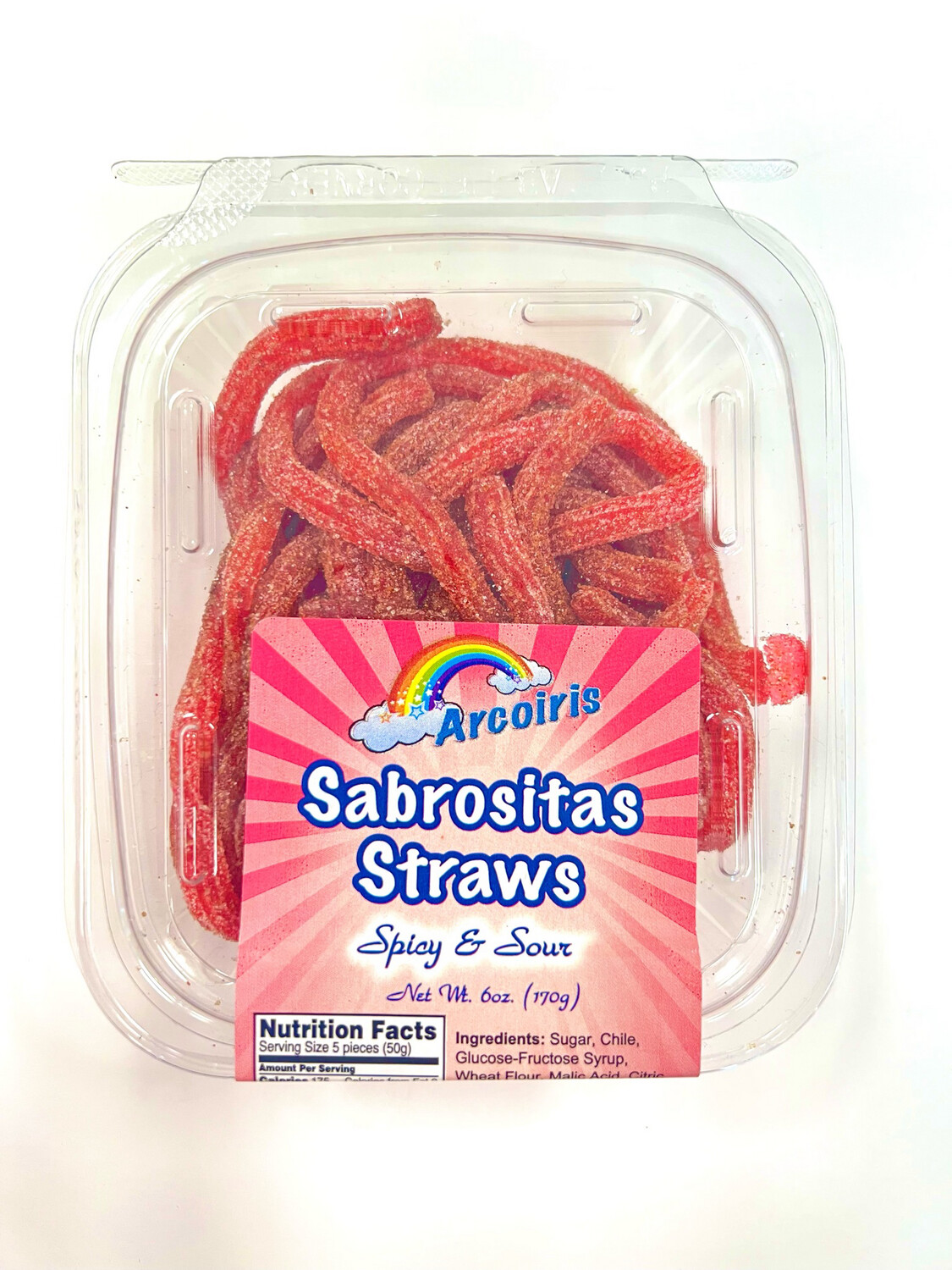 Sabrositas Spicy Strawberry Straws 6oz