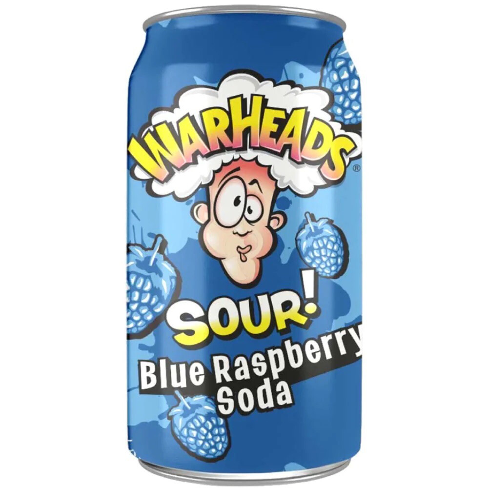 Warheads Soda Blue Raspberry 12 oz