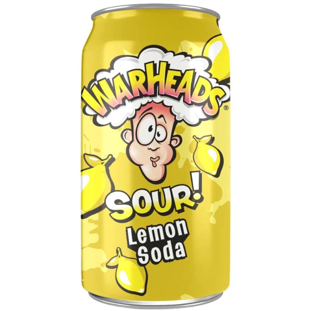 Warheads Soda Lemon 12 oz