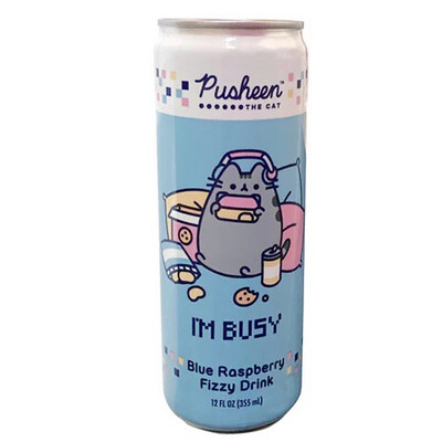 Pusheen The Cat Blue Raspberry Fizzy Drink 12fl oz