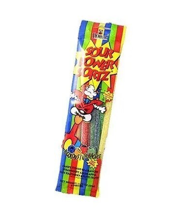 Sour Power Candy Straws Rainbow 1.75 oz