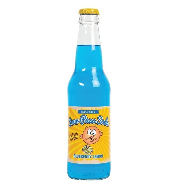 Sour Puss Soda Blueberry Lemon 12fl oz
