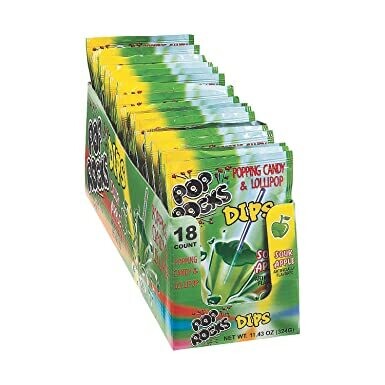 Pop Rocks Dips Apple 18ct