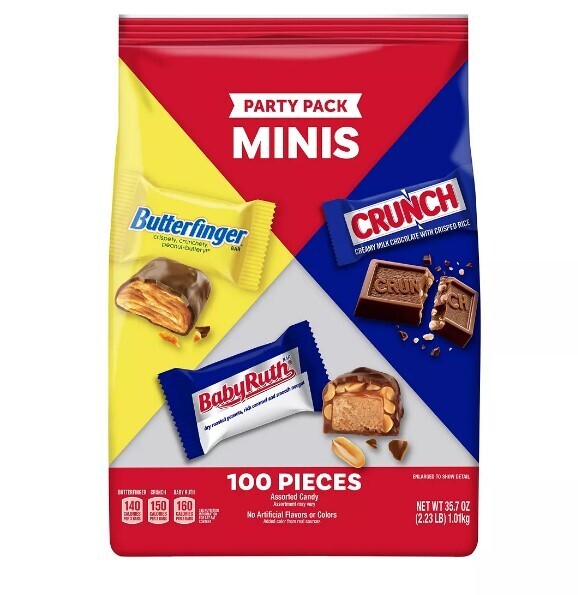 Party Pak Mini Chocolate Bars 100ct