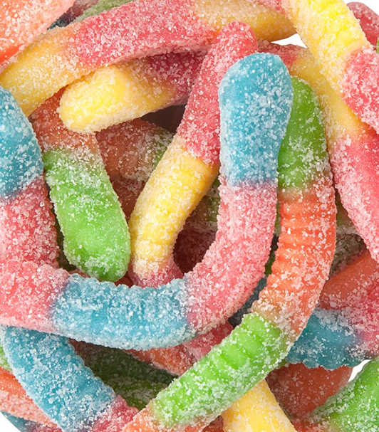 Clever Neon Gummy Worms 5lb