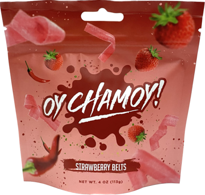 Oy Chamoy Strawberry Belts 4oz