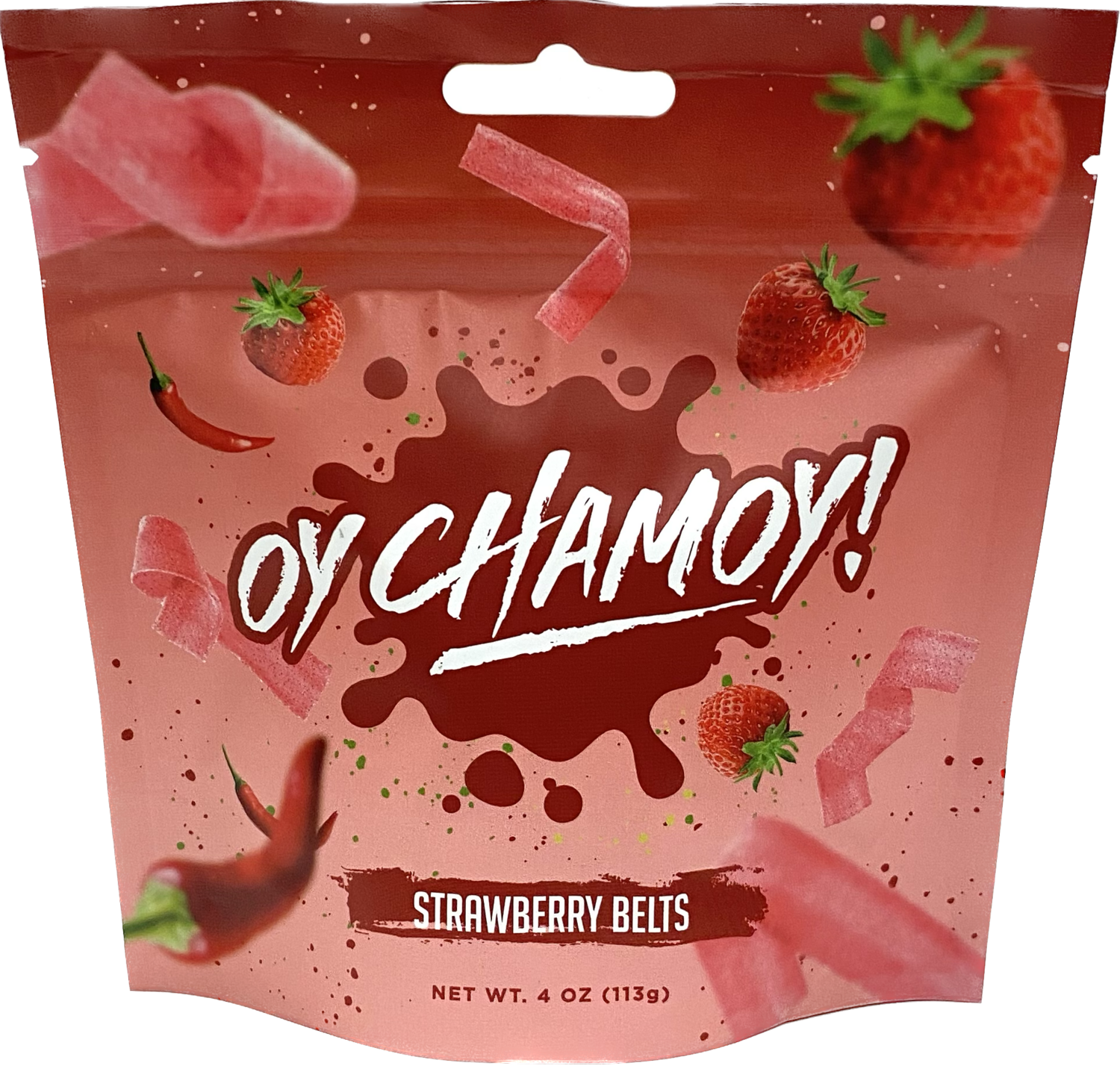 Oy Chamoy Strawberry Belts 4oz