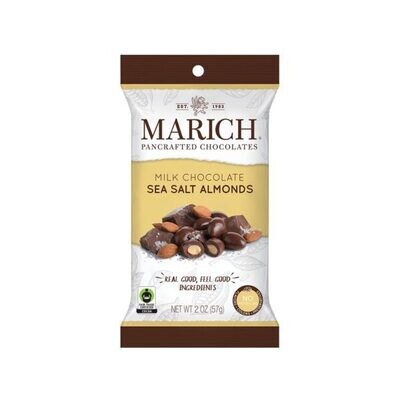Marich Milk Choc Sea Salt Almonds 2oz