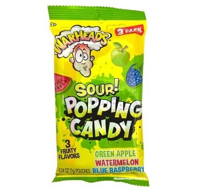 Warheads Popping Candy 3pk