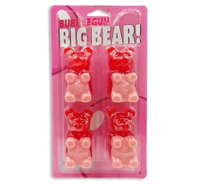 Big Bear Cherry Bubble Gum 4pk