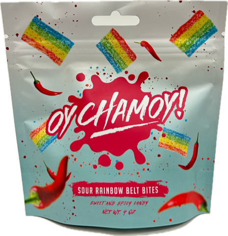 Oy Chamoy Sour Rainbow Belt Bites 4 oz