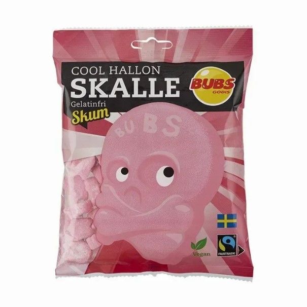 Bubs Cool Raspberry Sour Skulls 3.17oz