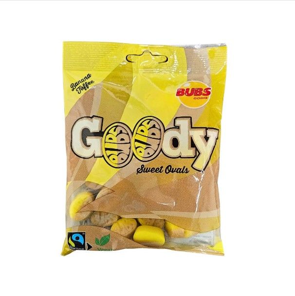 Bubs Godis Banana Toffee Ovals 3.17oz