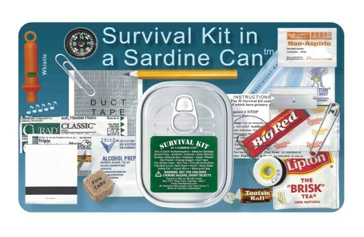 25 Survival Items in a Sardine Can