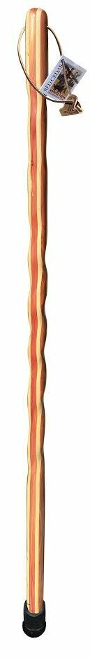 1476 Red Cedar and Ash Laminated Spiraled Hiking Stick 48” or 54”
