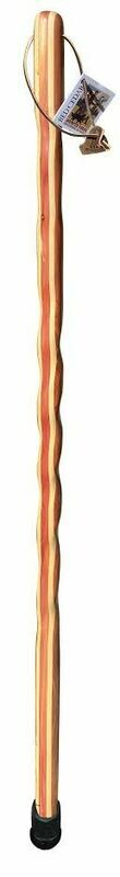 1476 Red Cedar and Ash Laminated Spiraled Hiking Stick 48” or 54”