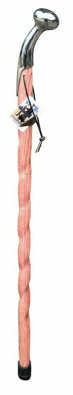 1489 Ash Stained Cherry Spiraled Hames Cane 37”