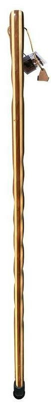 1474 Walnut and Ash Laminated Spiraled Hiking Stick 48” or 54”