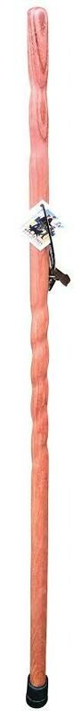 1472 Ash Stained Cherry Spiraled Hiking Stick 48” or 54”