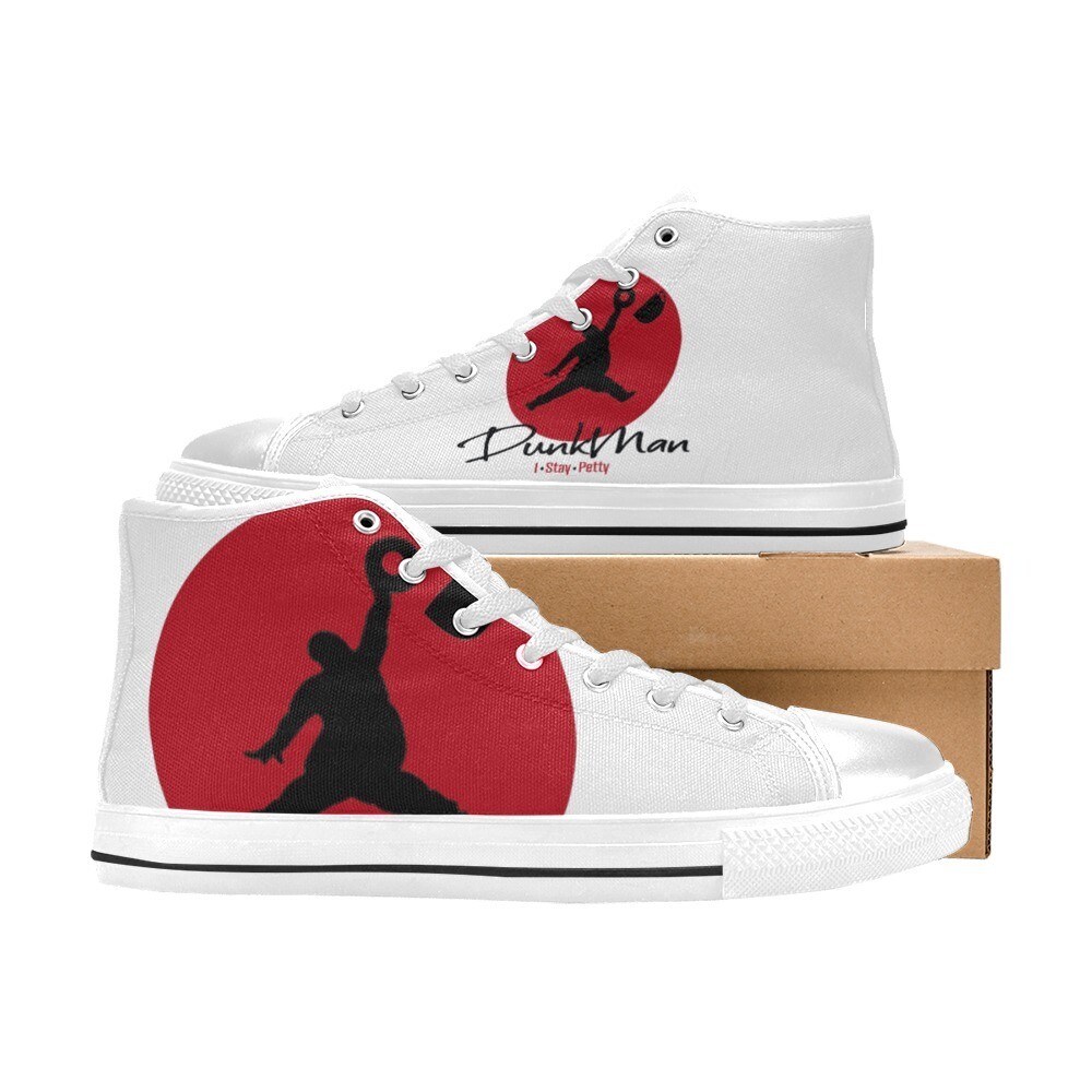 Dunkman converse style Men’s Classic High Top Canvas Shoes