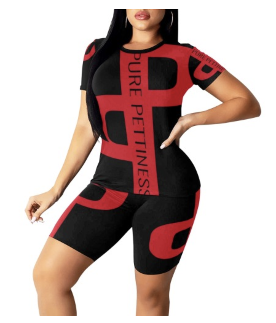 ​Pure Pettiness  Women&#39;s Red Yoga Set