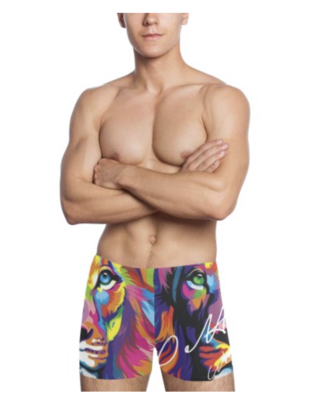 Petty Script Lion Men&#39;s Swimming Trunks