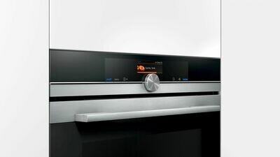 Siemens iQ700 Einbaubackofen mit pyrolytischer Selbstreinigung und CookControl Plus, Edelstahl, weiß, 71 L, 3600W
