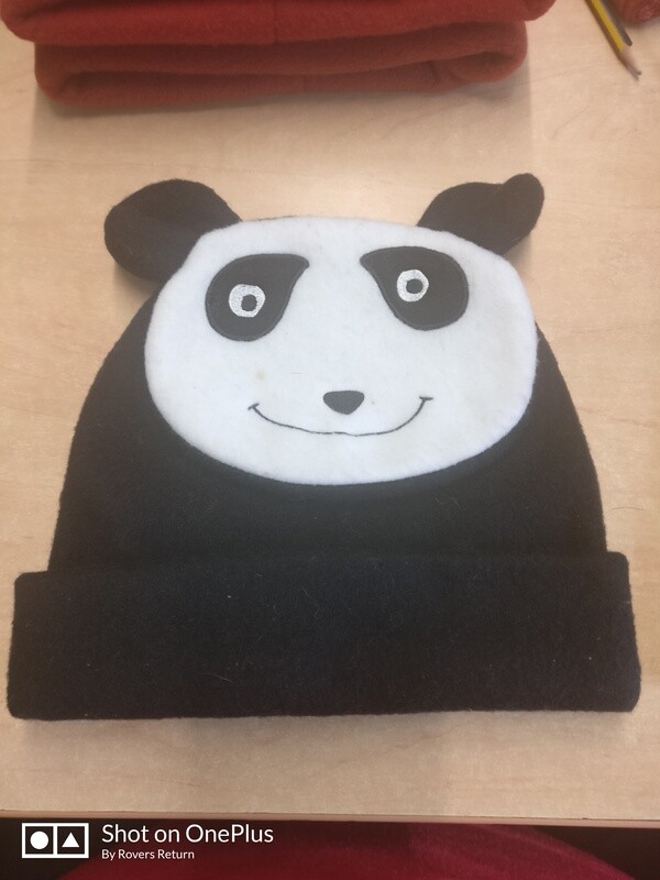 Children&#39;s fleece Character Hat - Panda