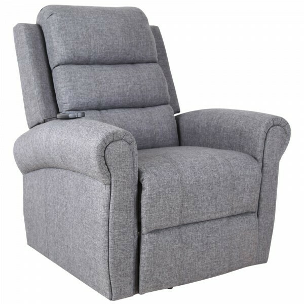Massagesessel mit Aufstehfunktion | Wärmefunktion | Fernbedienung | 98 x 96 x 105 cm | Leinen