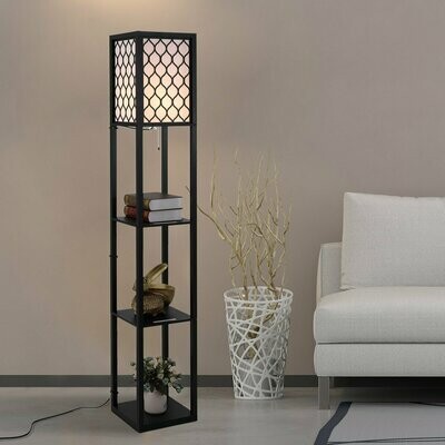 Stehleuchte Stehlampe mit Regalen
