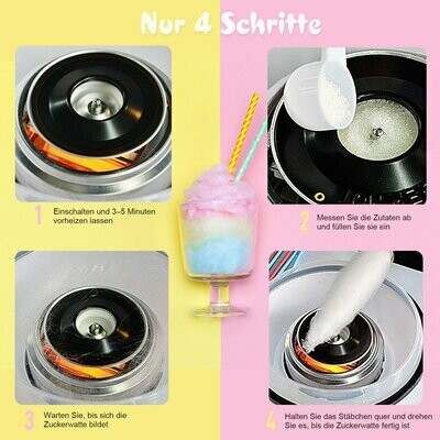Zuckerwattemaschine weiss Zuckerwattegerät