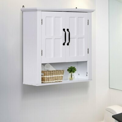 Küchenschrank Hängeschrank Badezimmerschrank Wandschrank Holz Weiss