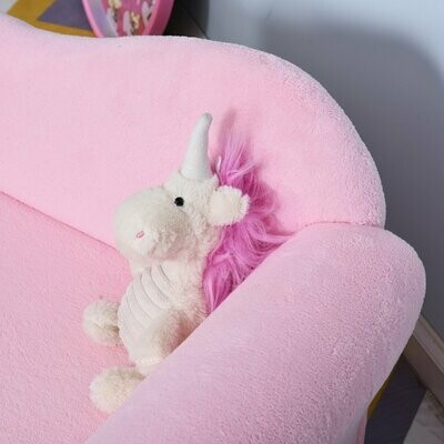 Kindersofa Mini Kinder Sessel Chaiselongue Rosa