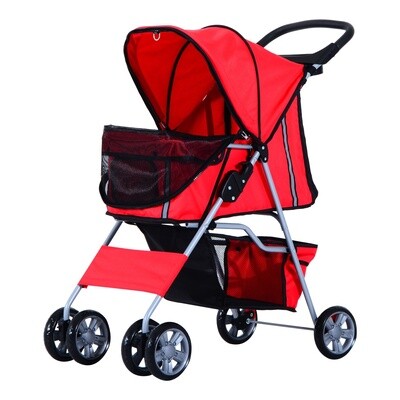 Hundewagen Hundebuggy Hunde Pet Stroller Buggy Rot
