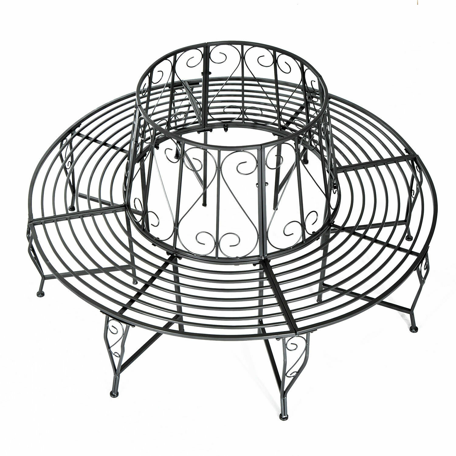 Baumbank Rundbank 360° Metall Φ160cm