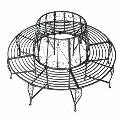 Baumbank Rundbank 360° Metall Φ160cm
