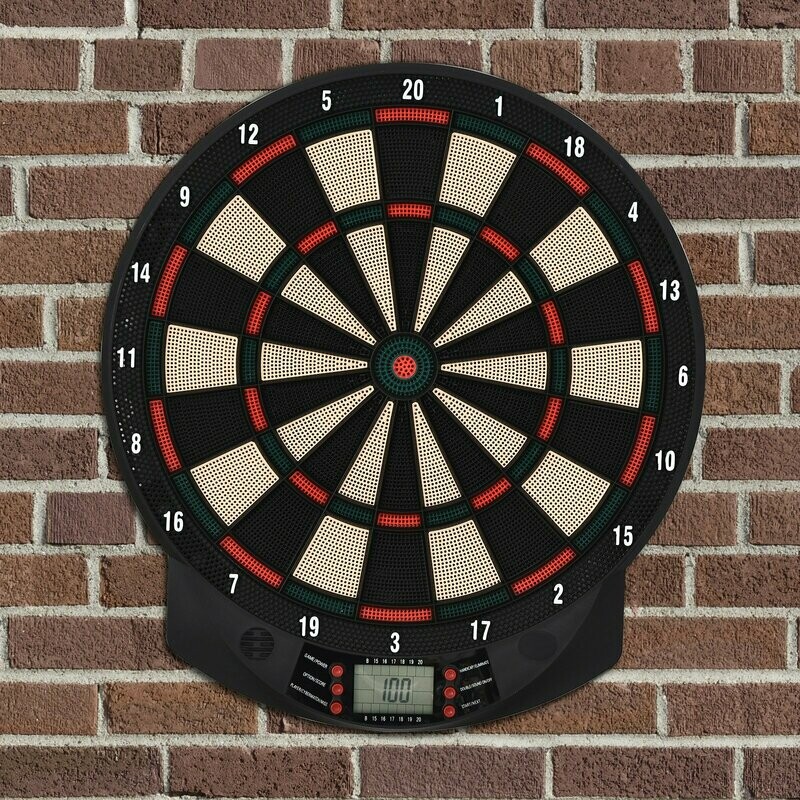 Elektronische Dartscheibe Dartboard Dart-Set mit 6 Darts 8 Spieler