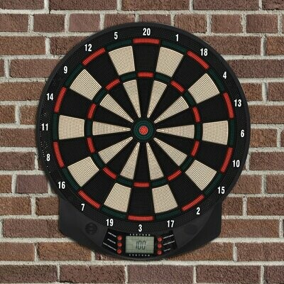 Elektronische Dartscheibe Dartboard Dart-Set mit 6 Darts 8 Spieler